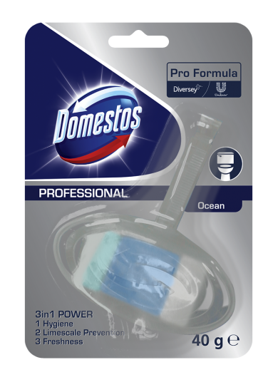 DOMESTOS Professional 3in1 WC frisst blokk cen illattal - 40g