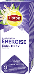 LIPTON Feel Good Selection - ENERGIZE Earl Grey fekete tea 25x2g