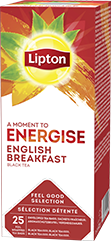 LIPTON Feel Good Selection - ENERGIZE English Breakfast tea 25x2.5g