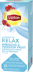 LIPTON Feel Good Selection - RELAX Hibiszkusz s Maracuja gymlcs tea 25x1.6g