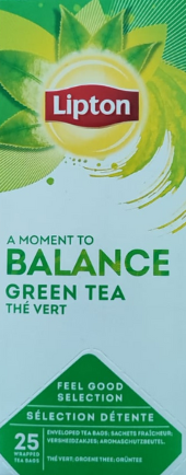 LIPTON Feel Good Selection - BALANCE Th Vert natr zld tea 25x1.3g