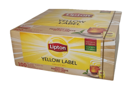 LIPTON Yellow Label boritkos fekete tea 100x1.8g