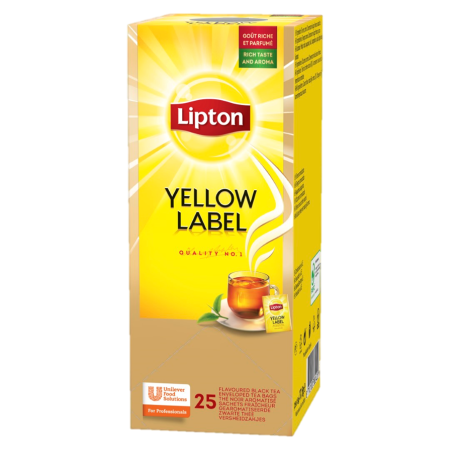 LIPTON YELLOW LABEL boritkos fekete tea 25x1.8g