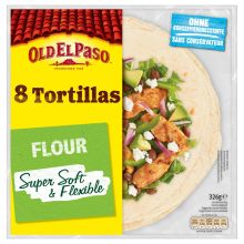  Old El Paso Tortilla lepnyek bzalisztbl 8db 326g Ø19cm