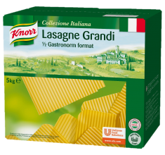  KNORR Lasagne Grandi durum szraztszta lapok 5kg - 387135